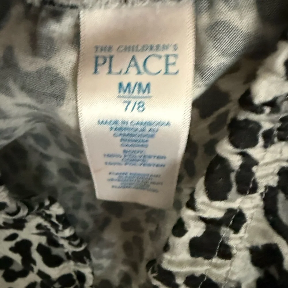 The Children's Place Black and White Animal Print Leggings